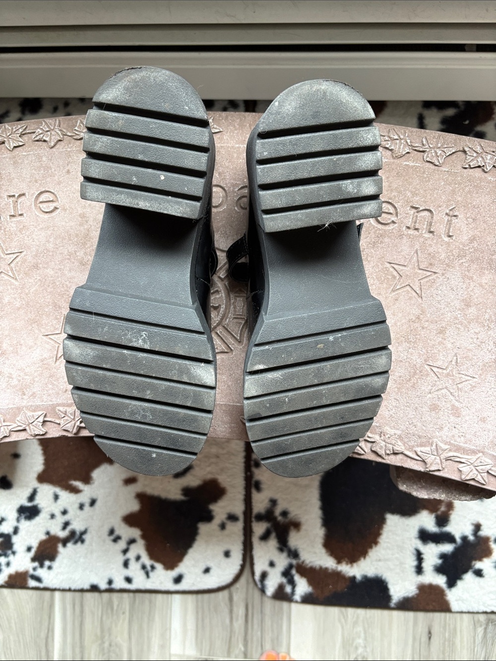 Madden Girl Black Patent Mary Jane Chunky Lug Sole - Picture 6 of 6